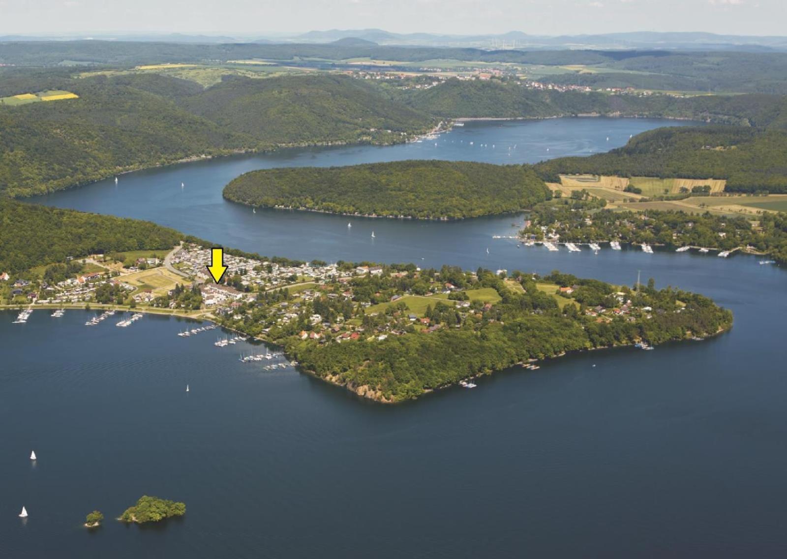 ebenerdige Fewo mit Terrasse am Edersee Scheid  Exterior foto